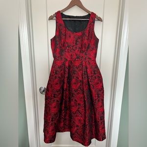 Ivanka Trump Floral-Print Fit & Flare Dress, Size 6